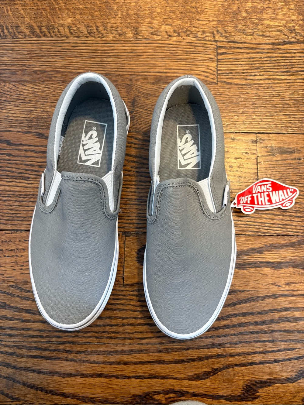 Vans Slip-On Canvas Sneakers — Grey